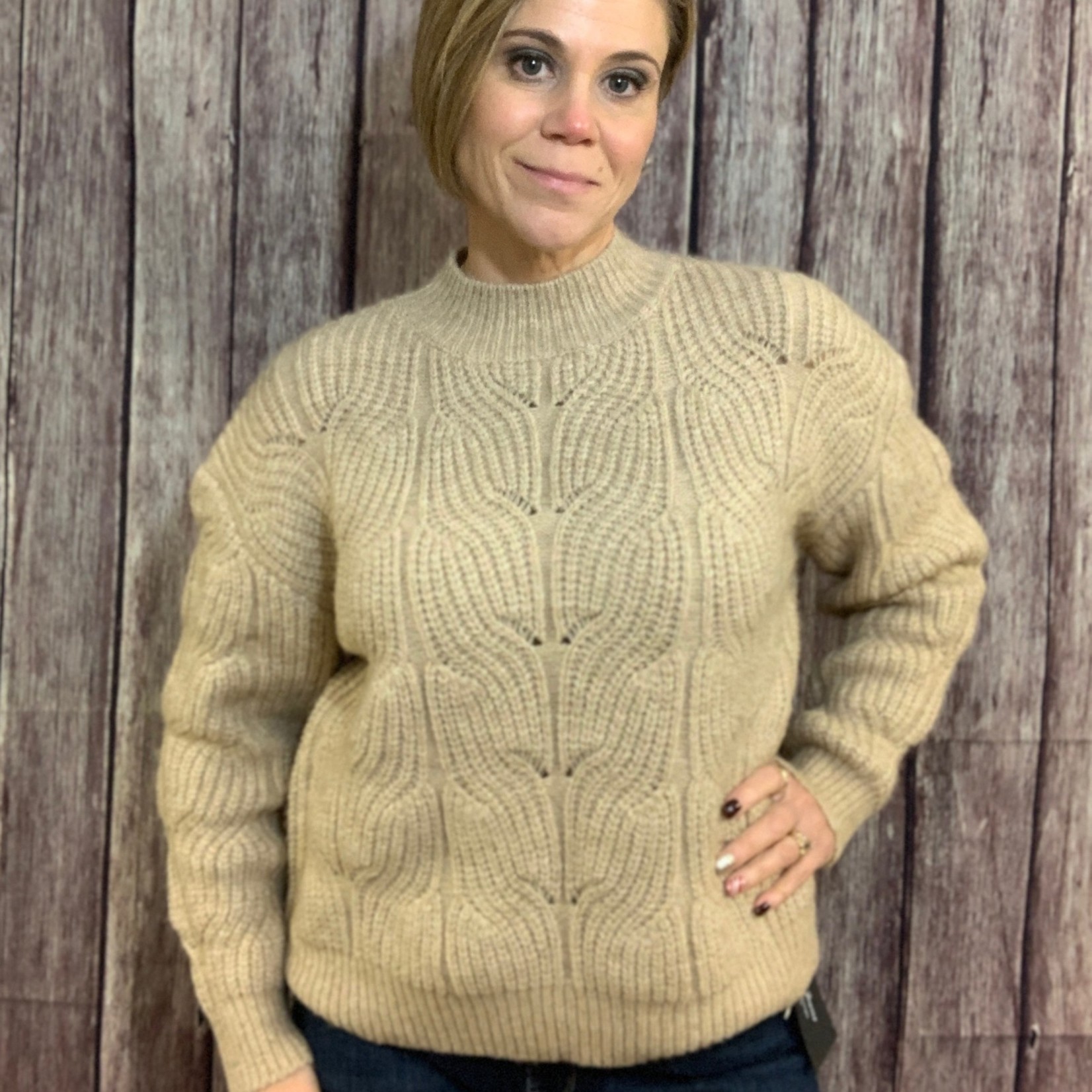 Molly Bracken Cable Knit Sweater