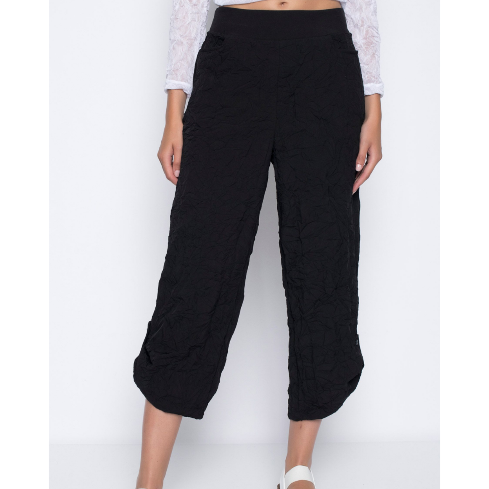 Cropped Crinkle Pants | Avenue Fashions - Avenue Fashions