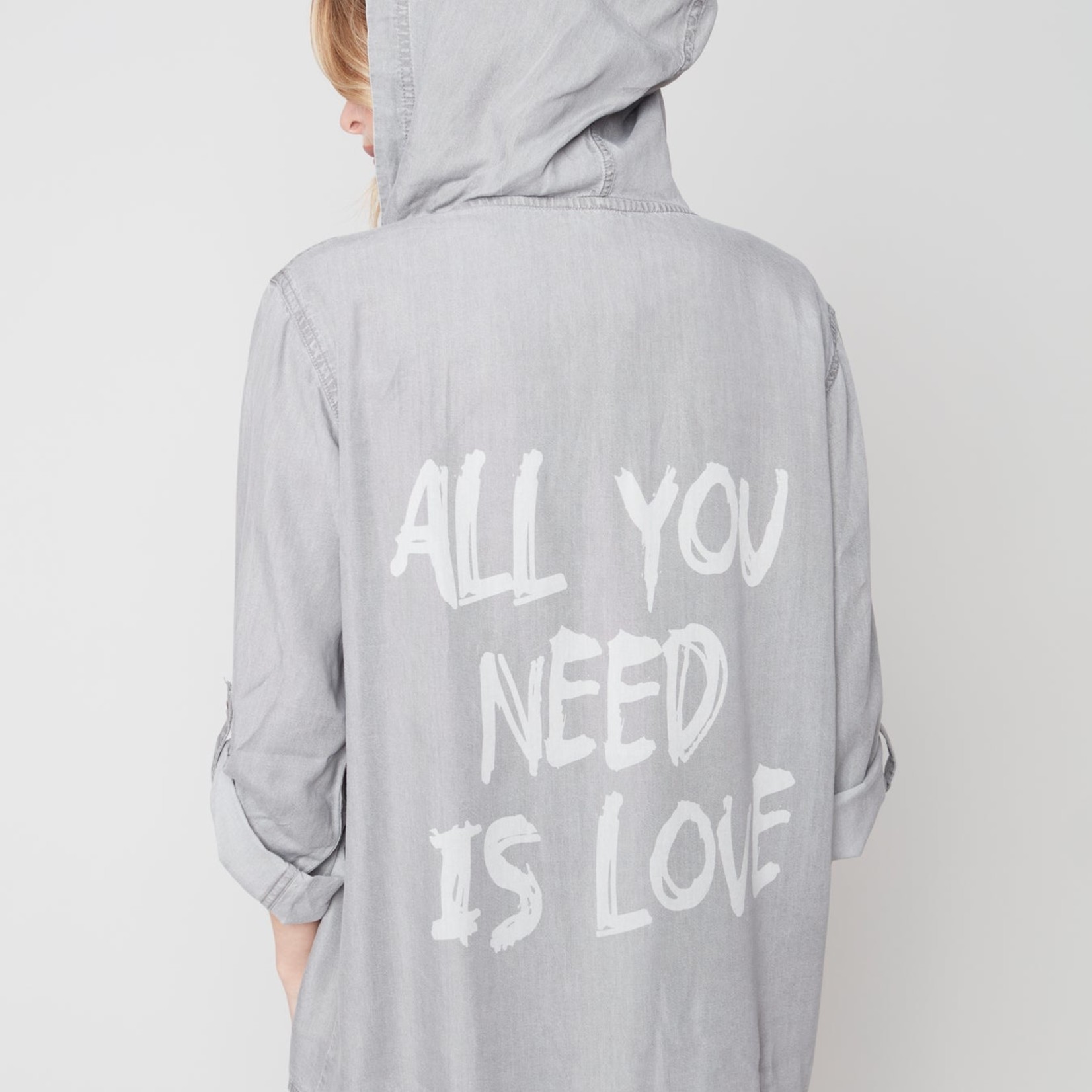 Charlie B (All You Need Is Love)Hooded Duster/Soft Grey