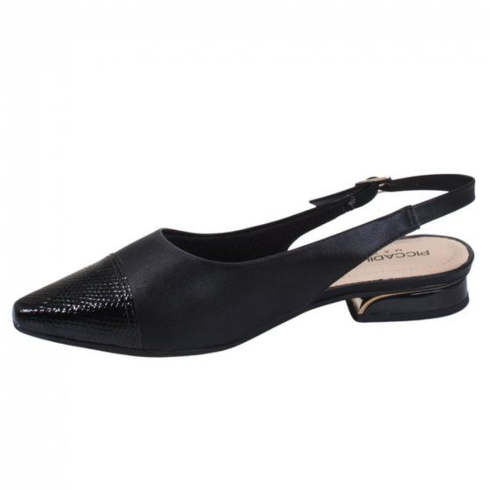 Piccadilly Slingback Flat Dress Shoe Black 279014-4