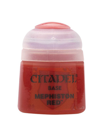 GAMES WORKSHOP CITADEL PAINT BASE MEPHISTON RED 12ML