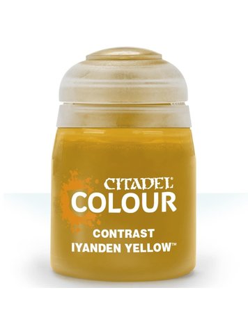 GAMES WORKSHOP CITADEL PAINT CONTRAST IYANDEN YELLOW 18ML