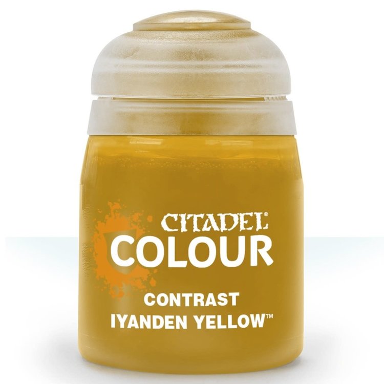 GAMES WORKSHOP CITADEL PAINT CONTRAST IYANDEN YELLOW 18ML