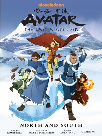 DARK HORSE COMICS AVATAR LAST AIRBENDER NORTH AND SOUTH LIBRARY EDITION HC