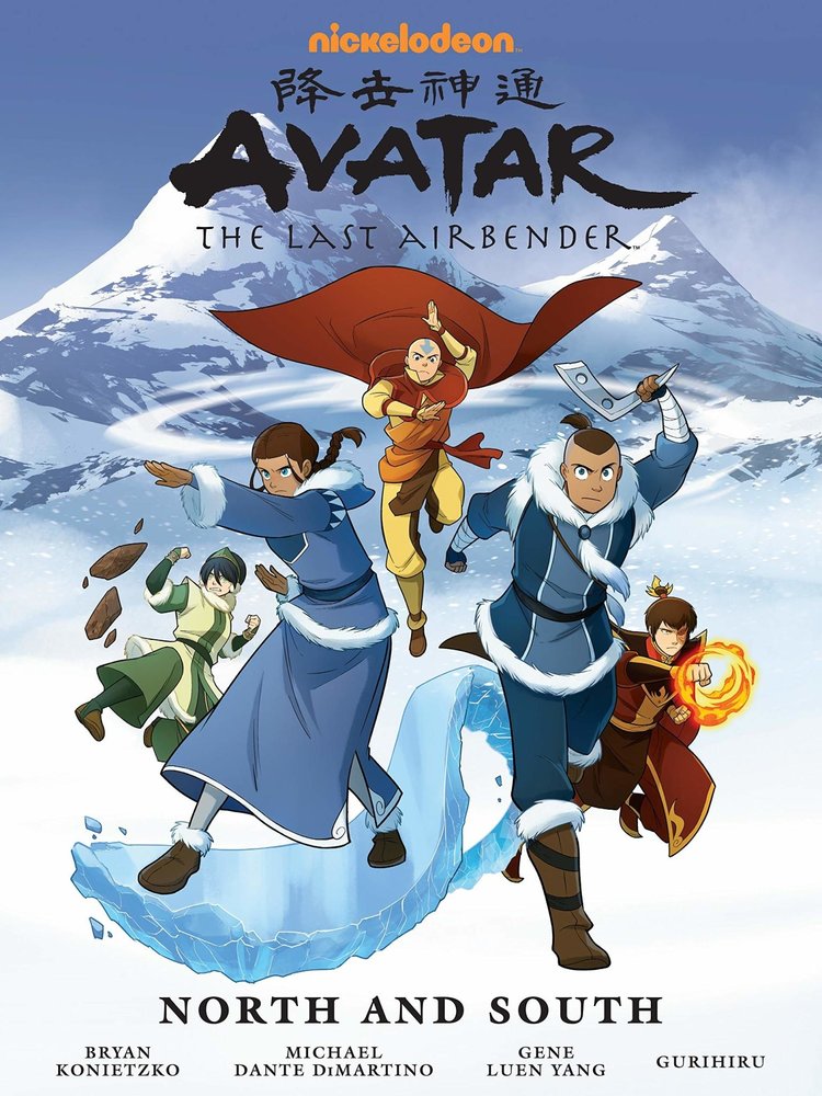 DARK HORSE COMICS AVATAR LAST AIRBENDER NORTH AND SOUTH LIBRARY EDITION HC