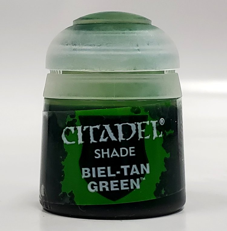 GAMES WORKSHOP CITADEL PAINT SHADE BIEL-TAN GREEN (12ML)
