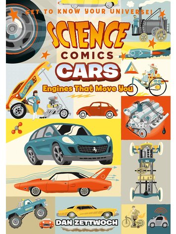 FIRST SECOND BOOKS SCIENCE COMICS CARS ENGINES THAT MOVE YOU SC GN