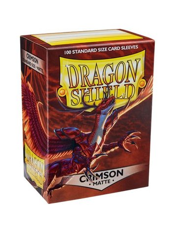 DRAGON SHIELD DRAGON SHIELD 100 CT SLEEVES MATTE CRIMSON