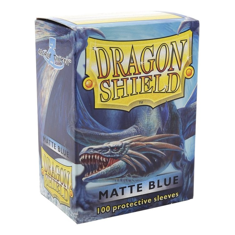 DRAGON SHIELD DRAGON SHIELD 100 CT SLEEVES MATTE BLUE