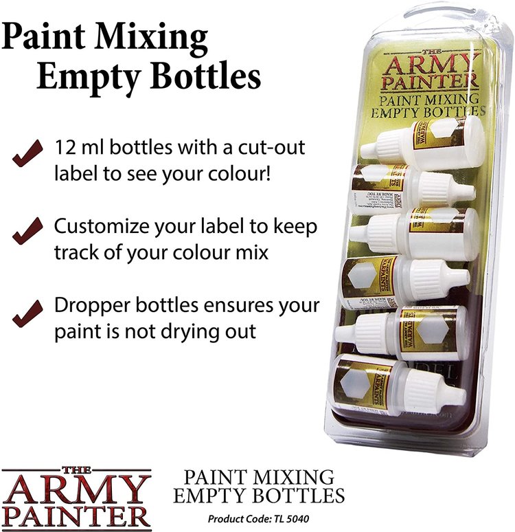 THE ARMY PAINTER ARMY PAINTER PAINT MIXING EMPTY BOTTLES