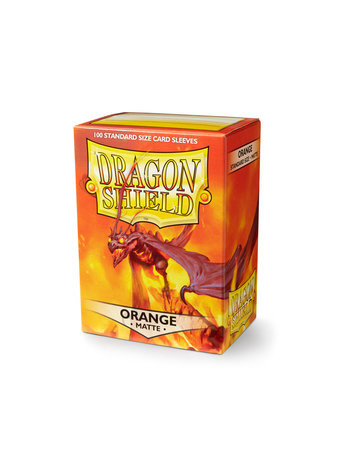 DRAGON SHIELD DRAGON SHIELD 100 CT SLEEVES MATTE ORANGE
