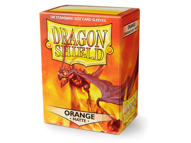 DRAGON SHIELD DRAGON SHIELD 100 CT SLEEVES MATTE ORANGE