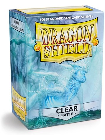 FANTASY FLIGHT GAMES DRAGON SHIELD 100 CT SLEEVES MATTE CLEAR