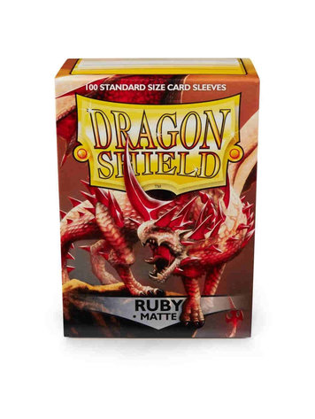 DRAGON SHIELD DRAGON SHIELD 100 CT SLEEVES MATTE RUBY