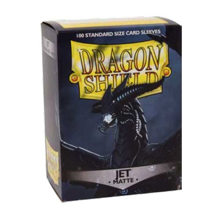 FANTASY FLIGHT GAMES DRAGON SHIELD 100 CT SLEEVES MATTE JET