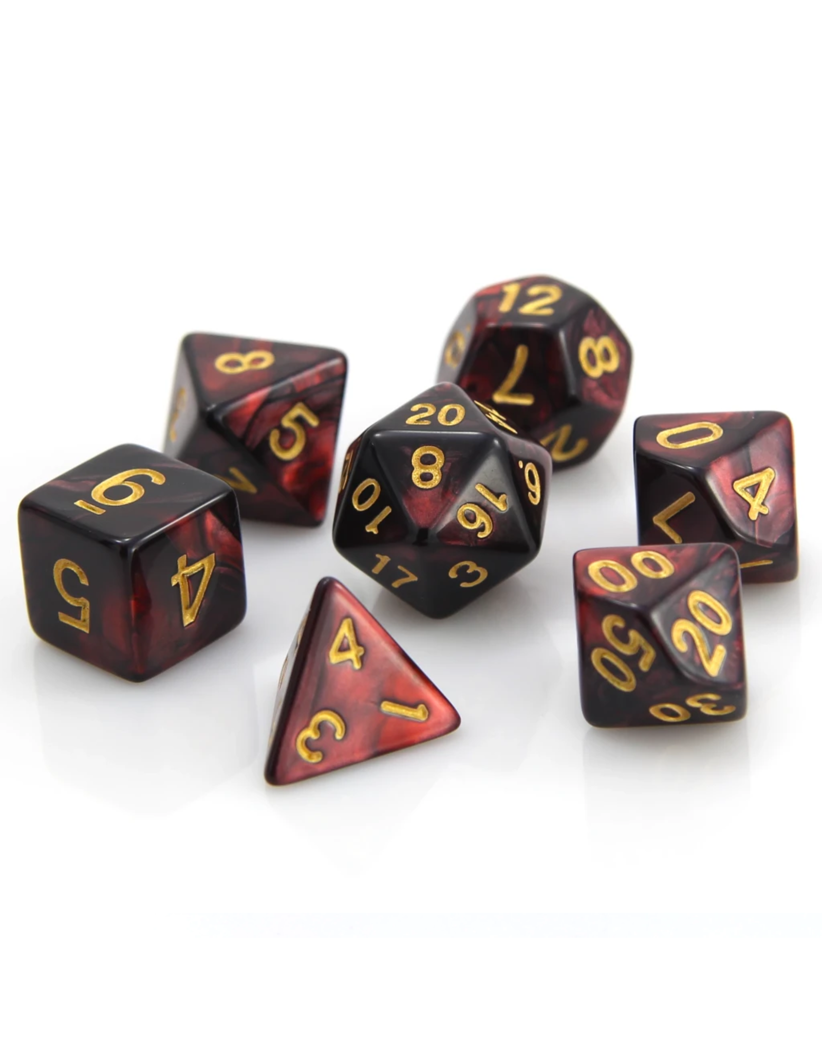 Die Hard Dice 7 Ct Rpg Dice Set Glowing Embers Illusive Comics