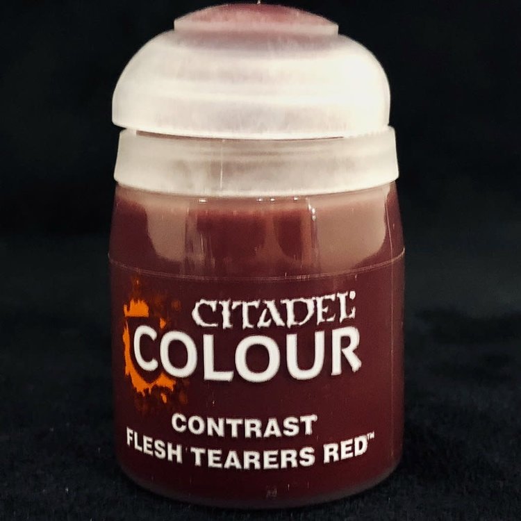GAMES WORKSHOP CITADEL PAINT CONTRAST FLESH TEARERS RED 18ML