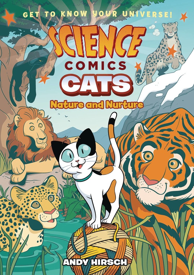 FIRST SECOND BOOKS SCIENCE COMICS CATS NATURE & NURTURE GN