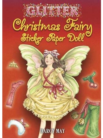 DOVER PUBLICATIONS GLITTER CHRISTMAS FAIRY STICKER PAPER DOLL