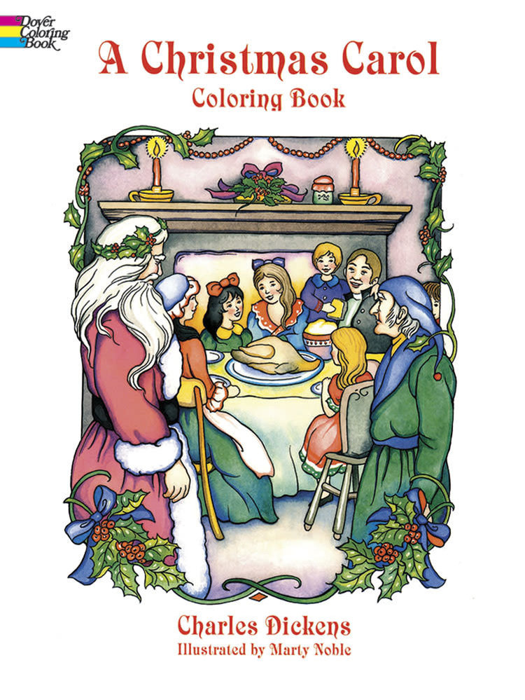 DOVER PUBLICATIONS A CHRISTMAS CAROL COLORING BOOK