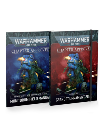 GAMES WORKSHOP WH 40K 9E CHAPTER APPROVED: GRAND TOURNAMENT 2020 MISSION PACK AND MUNITORUM FIELD MANUAL