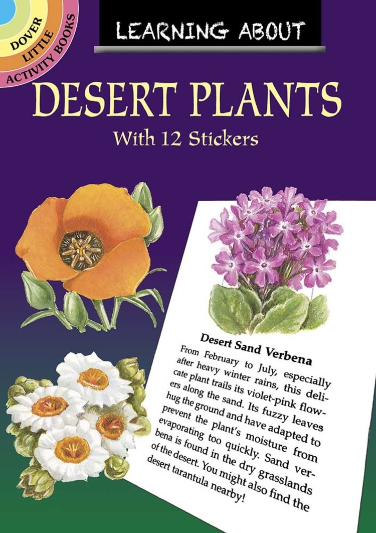 DOVER PUBLICATIONS LEARNING ABOUT DESERT PLANTS STICKER BOOK
