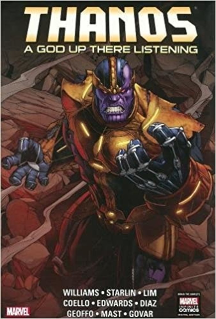 MARVEL COMICS THANOS HC GOD UP THERE LISTENING