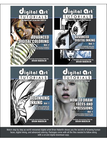 IMAGE COMICS DIGITAL ART TUTORIALS SET OF 4