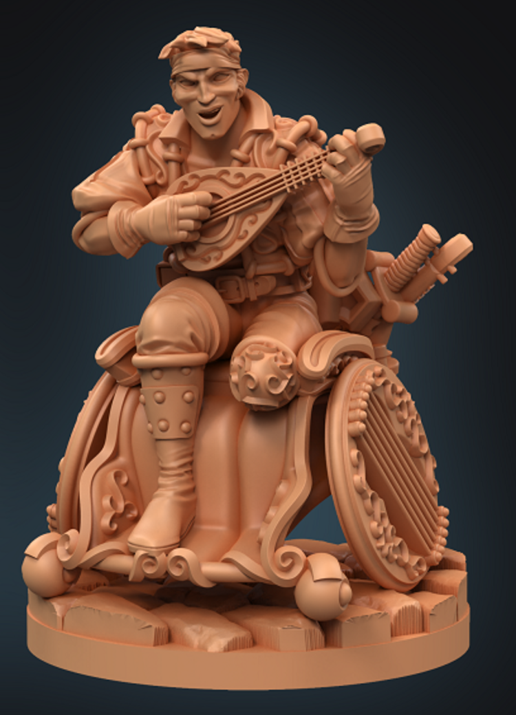 DUNGEONS AND DIVERSITY MINI HUMAN BARD