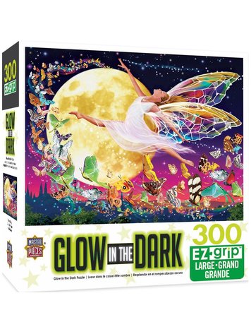 MASTERPIECES PUZZLE COMPANY MOON FAIRY GLOW IN THE DARK 300 PIECE PUZZLE