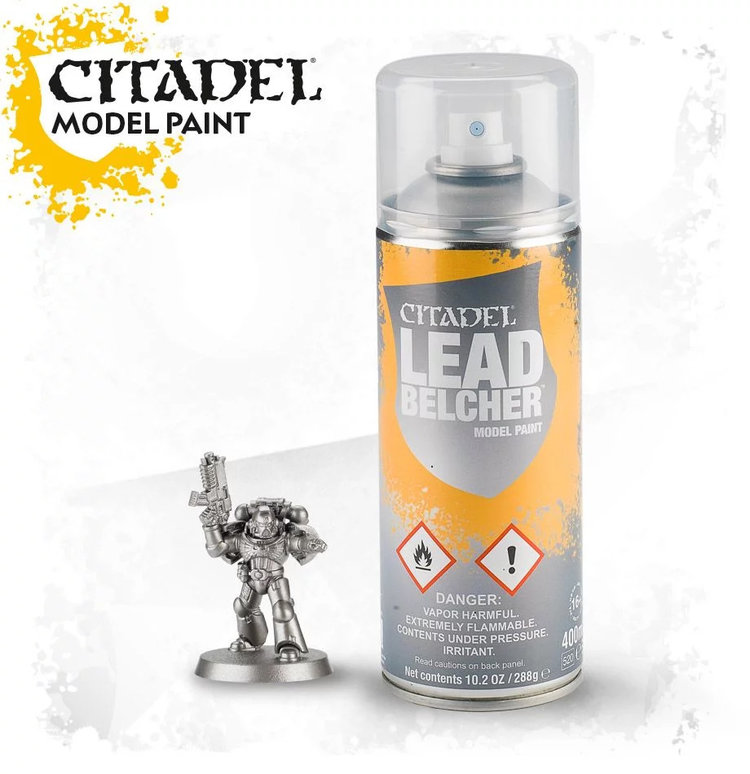 GAMES WORKSHOP CITADEL COLOUR LEADBELCHER SPRAY 400ML