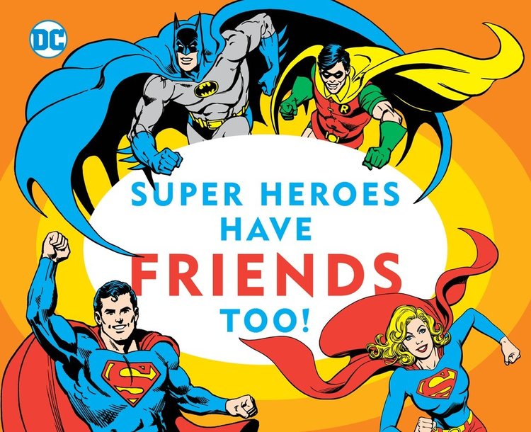 DOWNTOWN BOOKWORKS DC SUPER HEROES HAVE FRIENDS TOO! BOARD BOOK