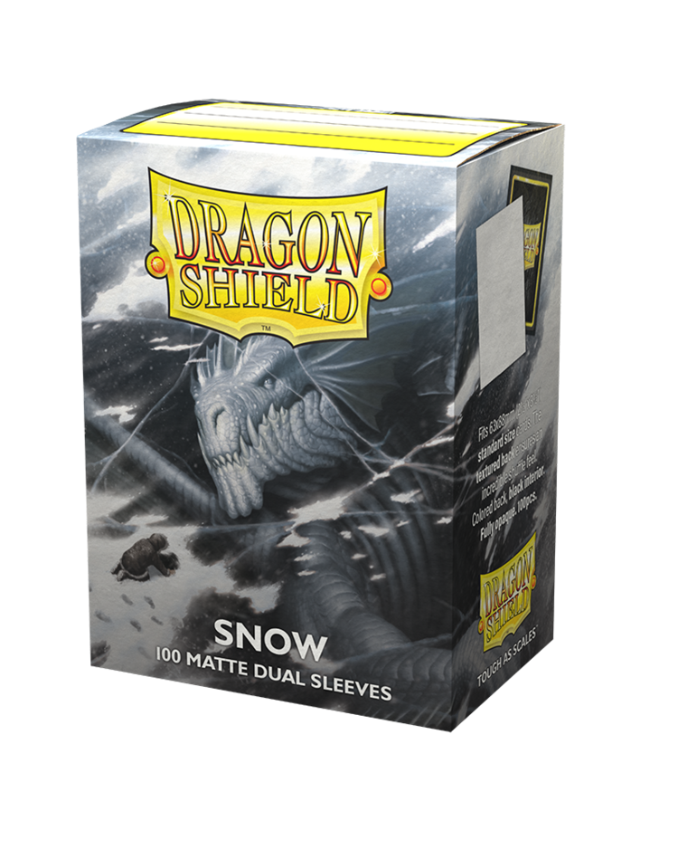 DRAGON SHIELD DRAGON SHIELD 100 CT SLEEVES DUAL MATTE SNOW