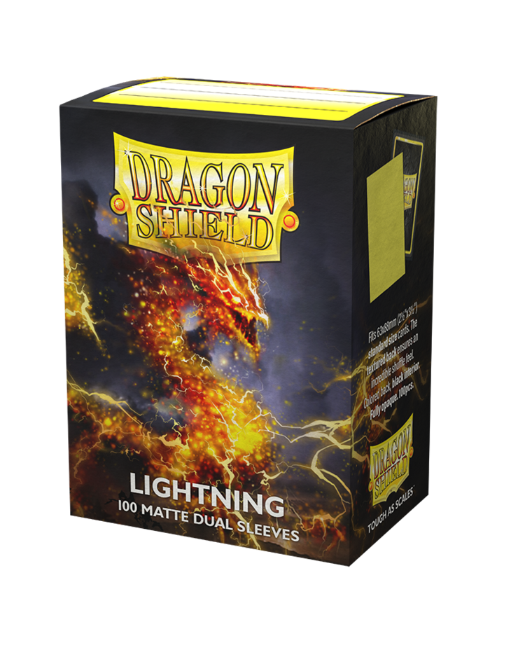 DRAGON SHIELD DRAGON SHIELD 100 CT SLEEVES DUAL MATTE LIGHTNING