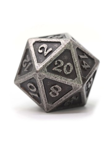 DIE HARD DICE DIE HARD DIRE D20 - MYTHICA DARK SILVER