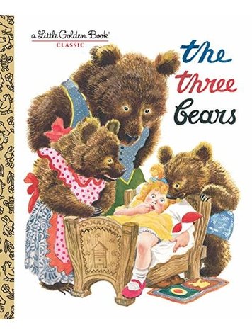 GOLDEN BOOKS THE THREE BEARS LITTLE GOLDEN BOOK