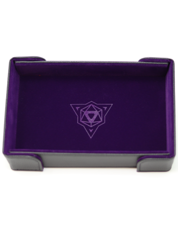 DIE HARD DICE DIE HARD DICE MAGNETIC RECTANGLE TRAY W/ PURPLE VELVET