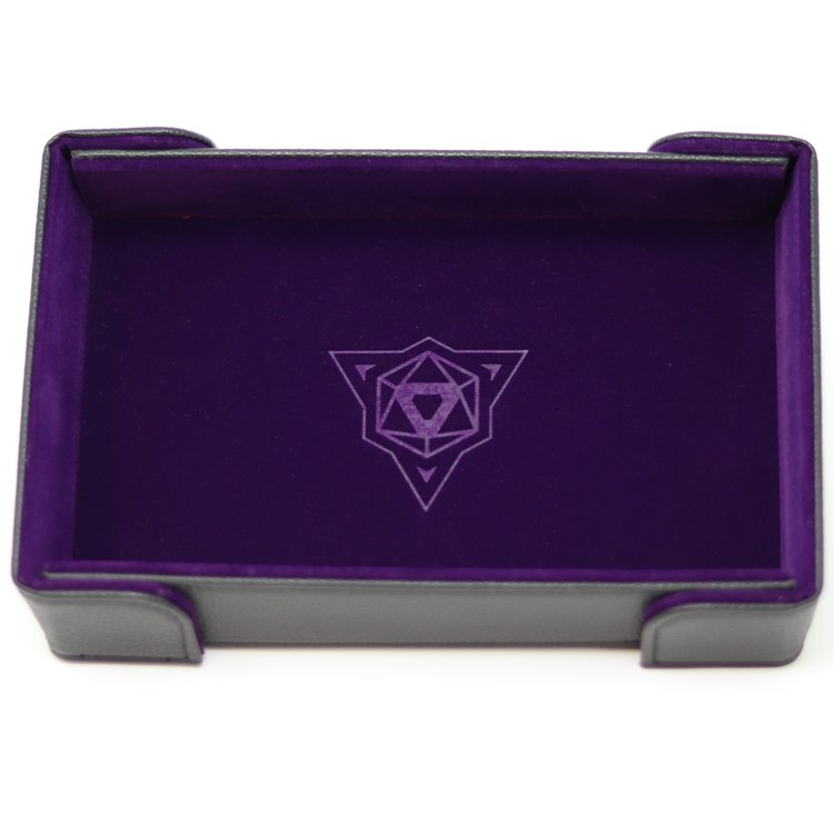 DIE HARD DICE DIE HARD DICE MAGNETIC RECTANGLE TRAY W/ PURPLE VELVET