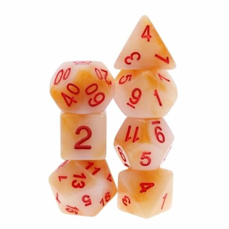 FOAM BRAIN GAMES FOAM BRAIN GAMES WHITE JADE RPG DICE SET