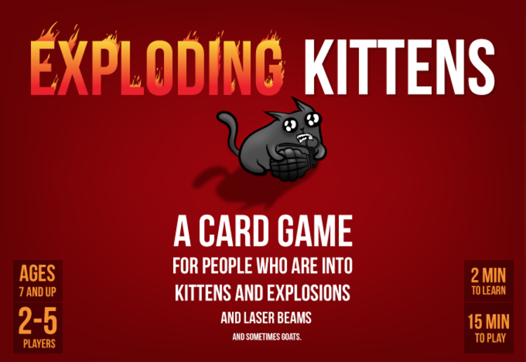 EXPLODING KITTENS GROUP LLC EXPLODING KITTENS ORIGINAL ED CARD GAME