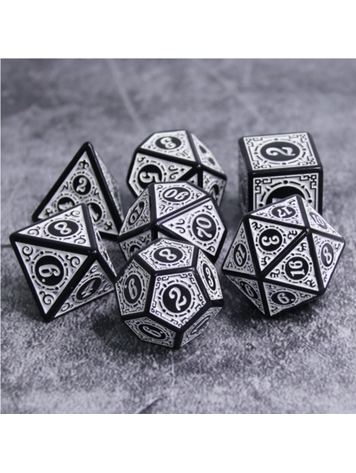 FOAM BRAIN GAMES FOAM BRAIN GAMES MAGIC FLAME - WHITE RPG DICE SET