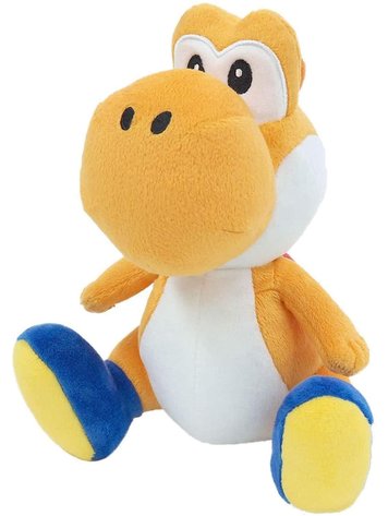 LITTLE BUDDY SUPER MARIO ALL STAR COLLECTION ORANGE YOSHI 7" PLUSH