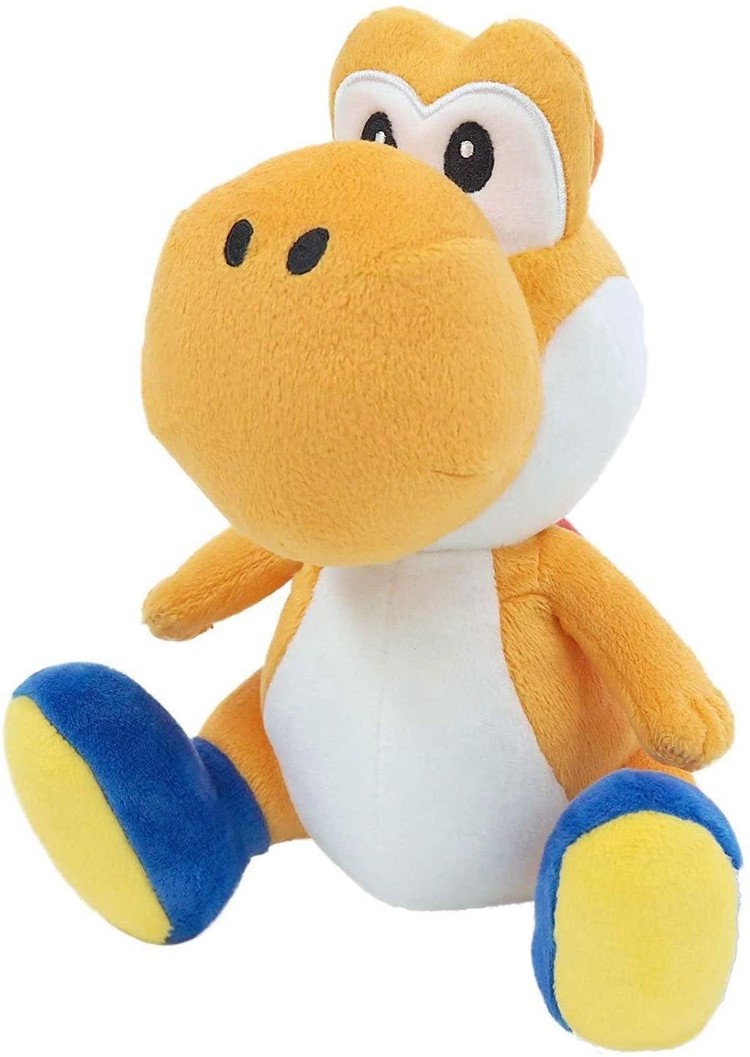 LITTLE BUDDY SUPER MARIO ALL STAR COLLECTION ORANGE YOSHI 7" PLUSH