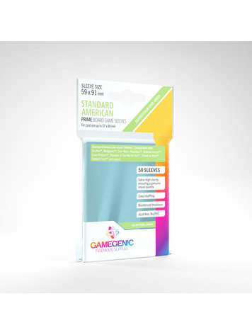 GAMEGENIC GG STANDARD AMERICAN PRIME SLEEVES 50 CT