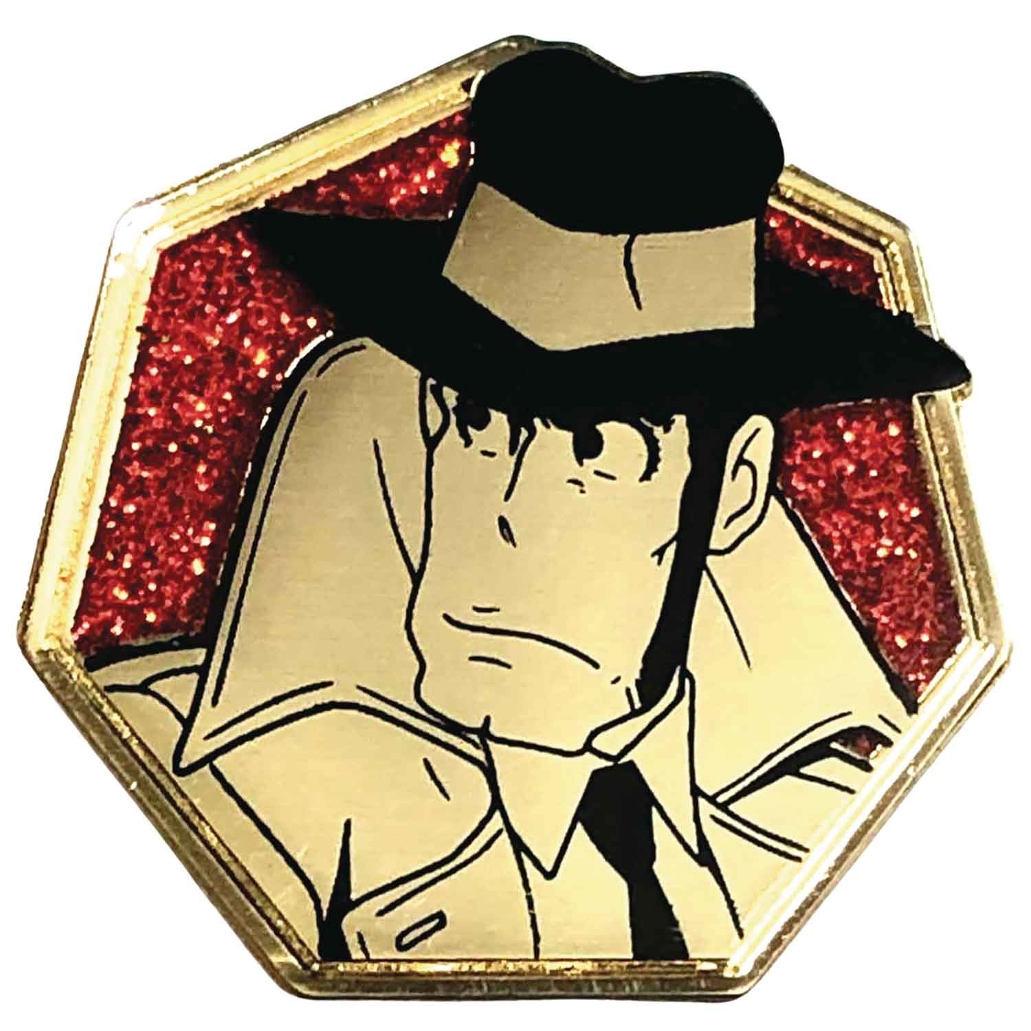 LUPIN THE THIRD GOLDEN ZENIGATA PIN - Illusive Comics LUPIN THE THIRD GOLDEN ZENIGATA PIN - Illusive Comics