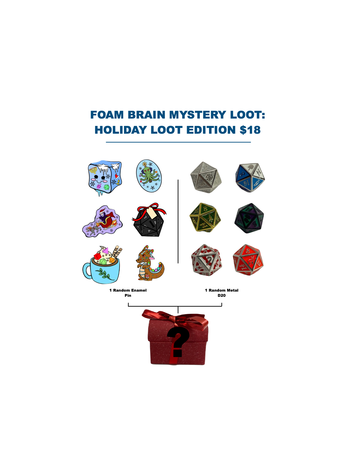FOAM BRAIN GAMES FOAM BRAIN GAMES MYSTERY LOOT HOLIDAY LOOT BLIND BAG CHEST 2021