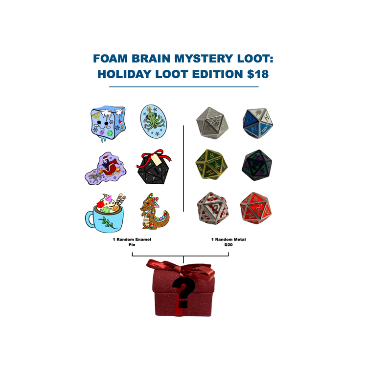 FOAM BRAIN GAMES FOAM BRAIN GAMES MYSTERY LOOT HOLIDAY LOOT BLIND BAG CHEST 2021