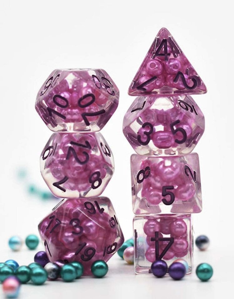 FOAM BRAIN GAMES FOAM BRAIN GAMES PURPLE PEARL RPG DICE SET