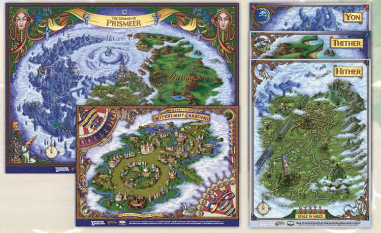 WIZARDS OF THE COAST D&D THE WILD BEYOND THE WITCHLIGHT MAP SET