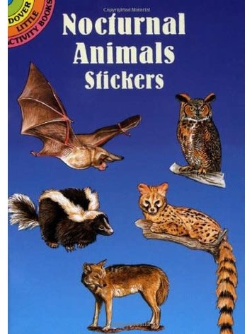 DOVER PUBLICATIONS LEARNING ABOUT NOCTURNAL CREATURES STICKERS